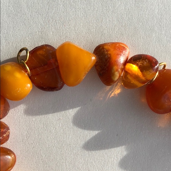 Vintage Baltic Amber necklace Soviet USSR Kaliningrad Amber Factory - Picture 4 of 8